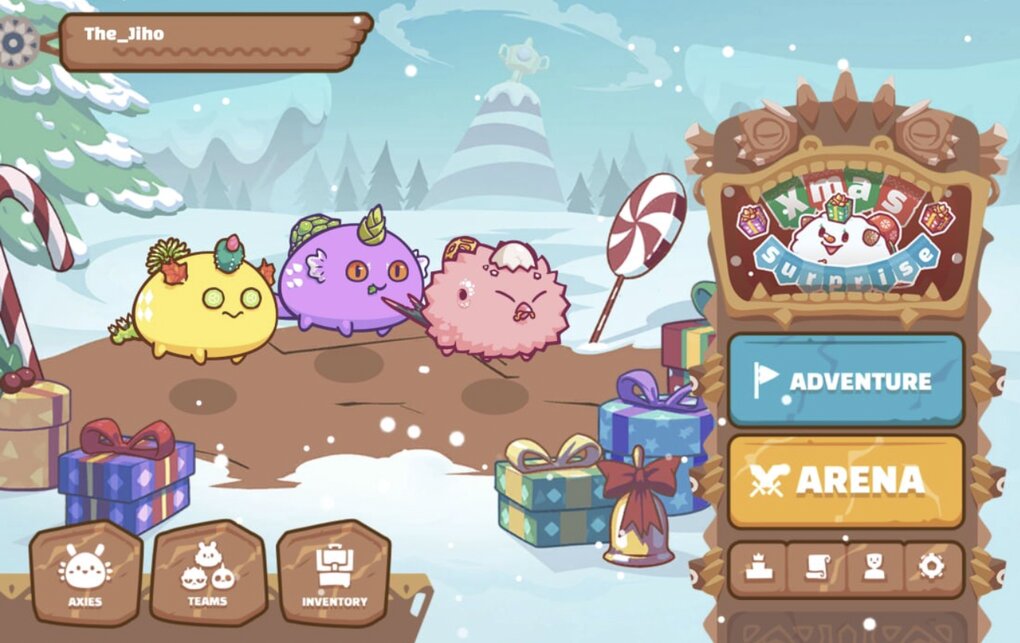 Once they own a team of three Axies, players can participate in both multiplayer and single-player gameplay to earn rewards
