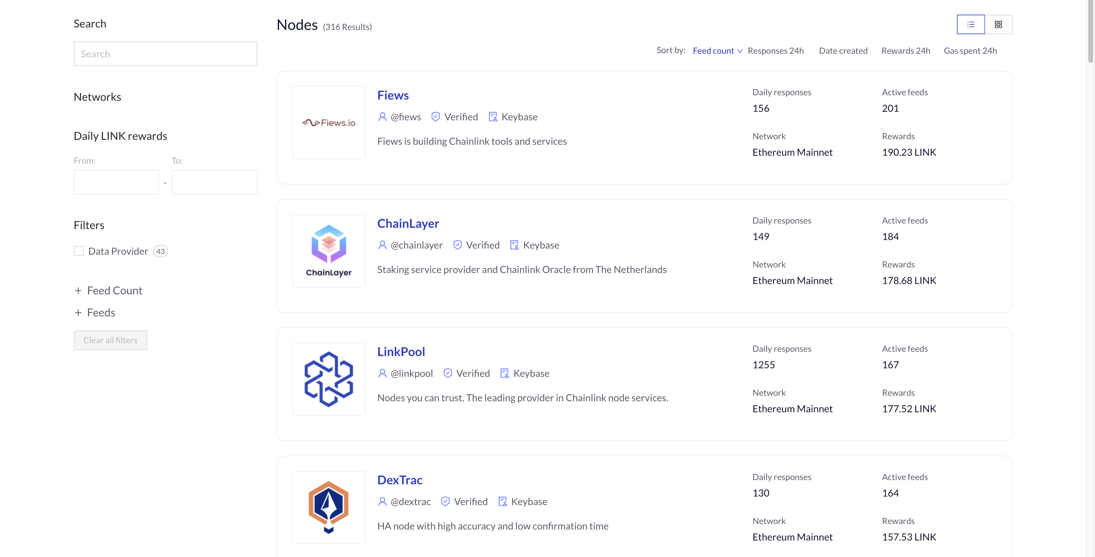 The permissionless Chainlink Market provides a community resource for node operators to highlight their reputation, infrastructure, and performance history to users